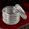 Round Plane Silver Bangles