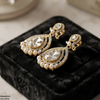 Round Pearl Tear Drop Earring