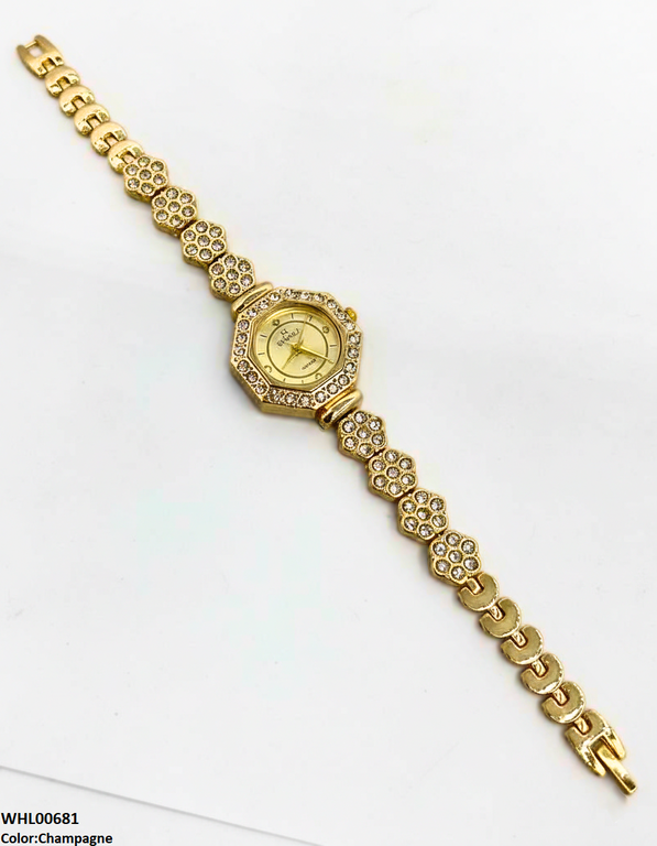 Round Stone Dial Women's Watch
