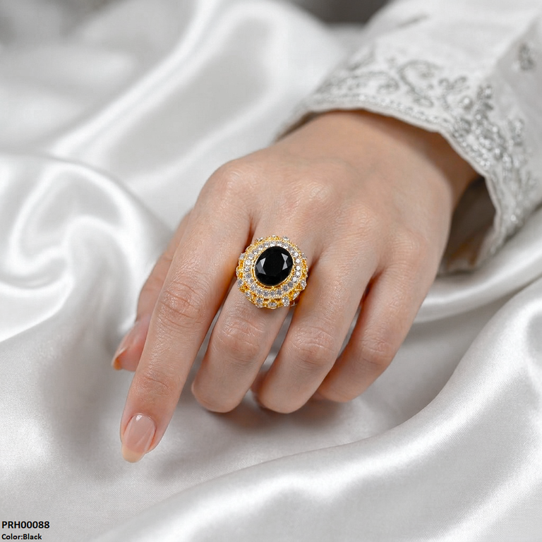 Oval Stone Ring Adjustable
