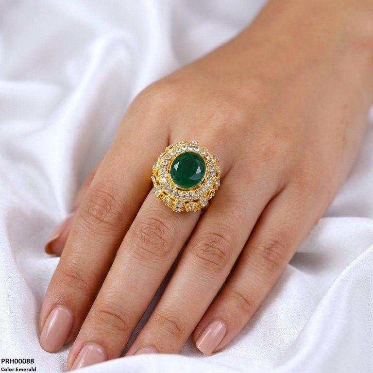 Oval Stone Ring Adjustable
