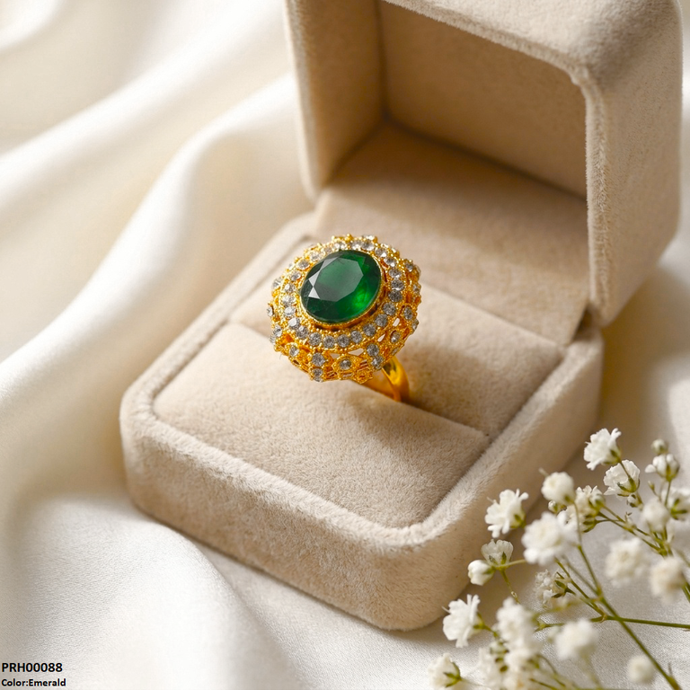 Oval Stone Ring Adjustable