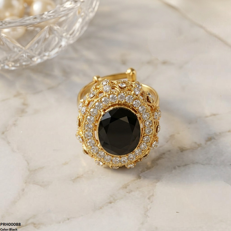 Oval Stone Ring Adjustable