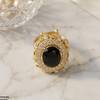 Oval Stone Ring Adjustable
