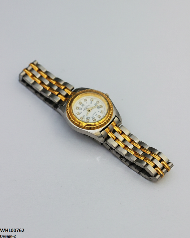 Round Stone Dial Women's Watch
