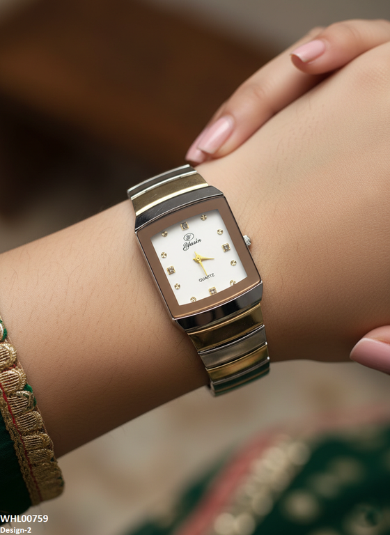 Square Stone Dial Women's Watch