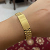 Round Rhinestone Dial Watch
