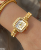 Square Stone Dial Women's Watch