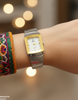 Square Stone Dial Women's Watch