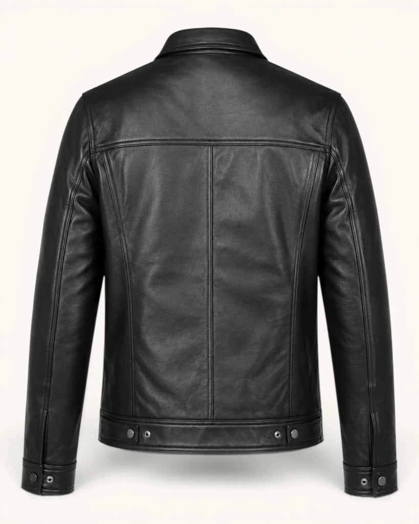 Men's Genuine Leather Jacket (J-0044)