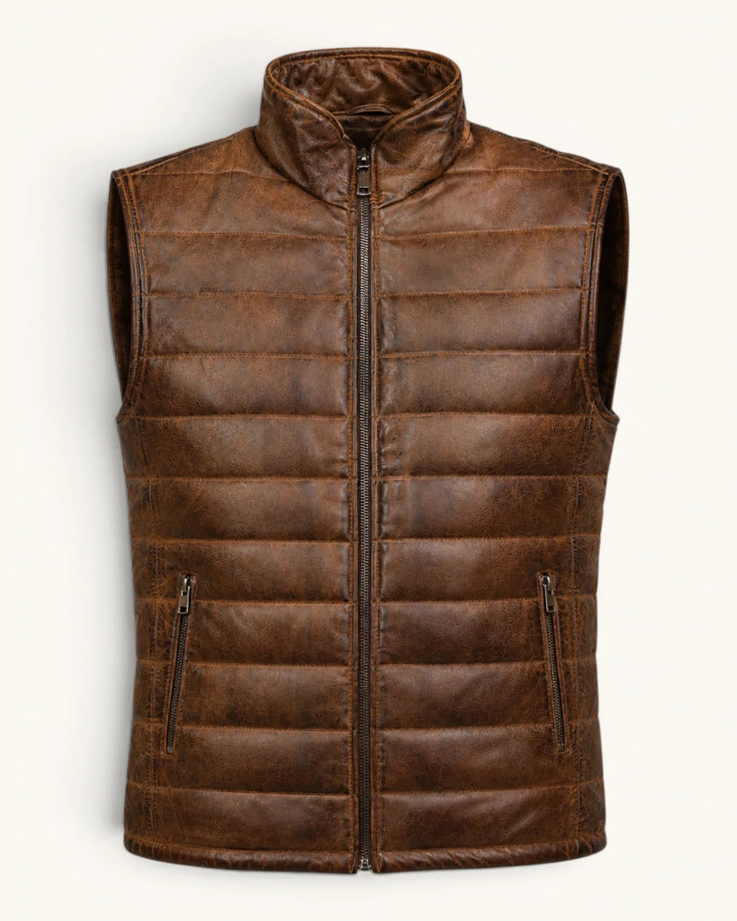 Men's Genuine Leather Jacket (J-0043)