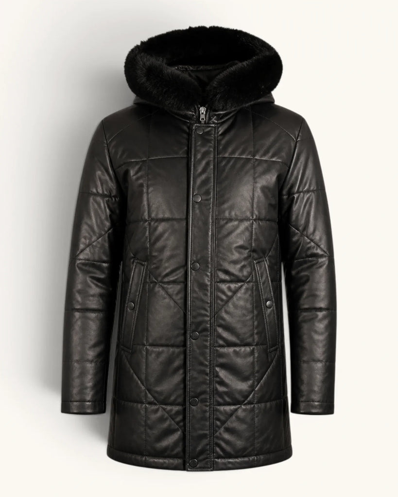 Men's Genuine Leather Jacket (J-0042)