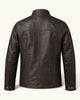 Men's Genuine Leather Jacket (J-0039)