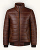 Men's Genuine Leather Jacket (J-0038)