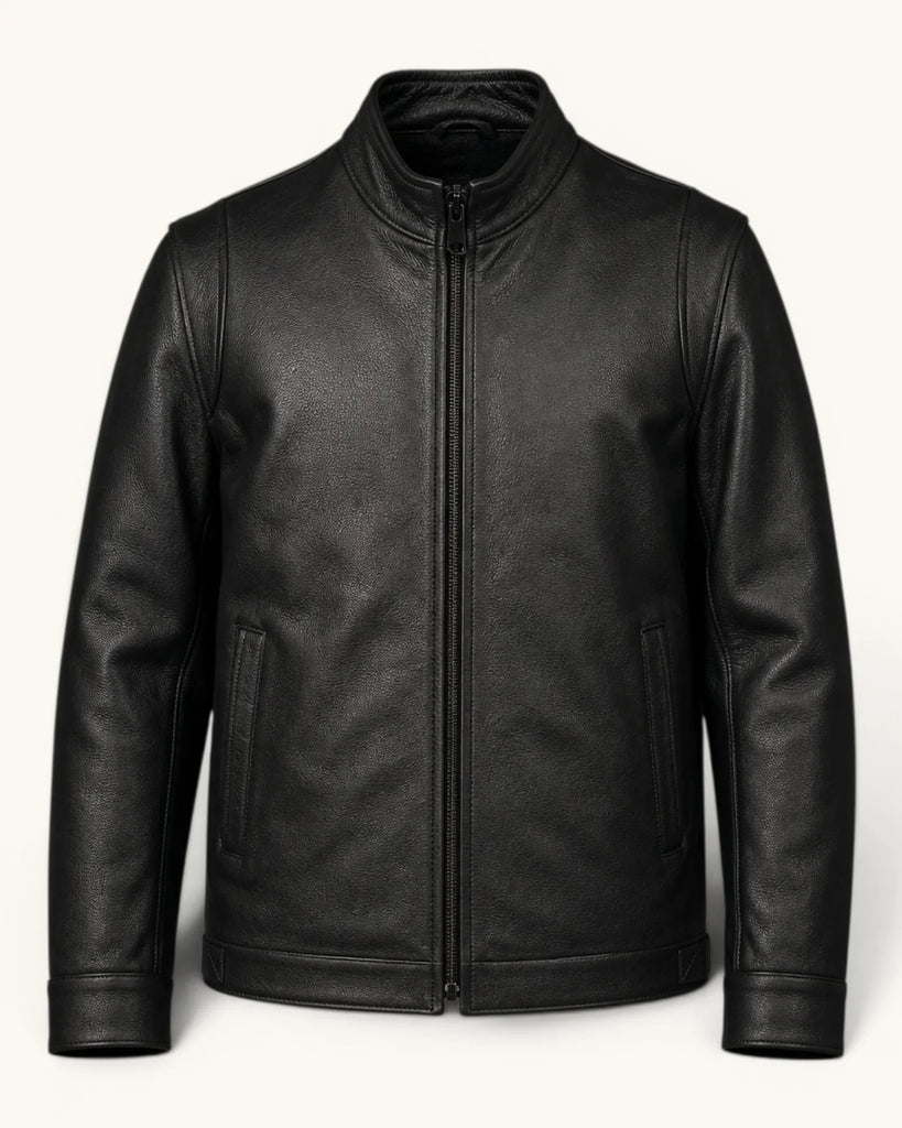 Men's Genuine Leather Jacket (J-0036)