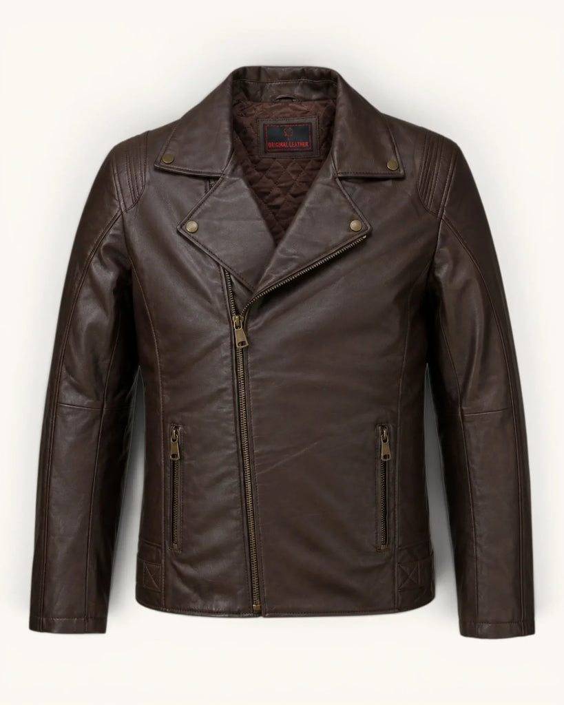 Men's Genuine Leather Jacket (J-0037)