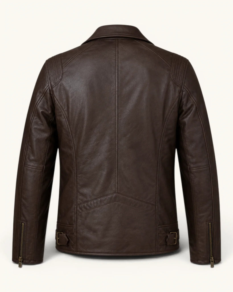 Men's Genuine Leather Jacket (J-0037)