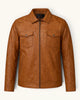 Men's Genuine Leather Jacket (J-0035)