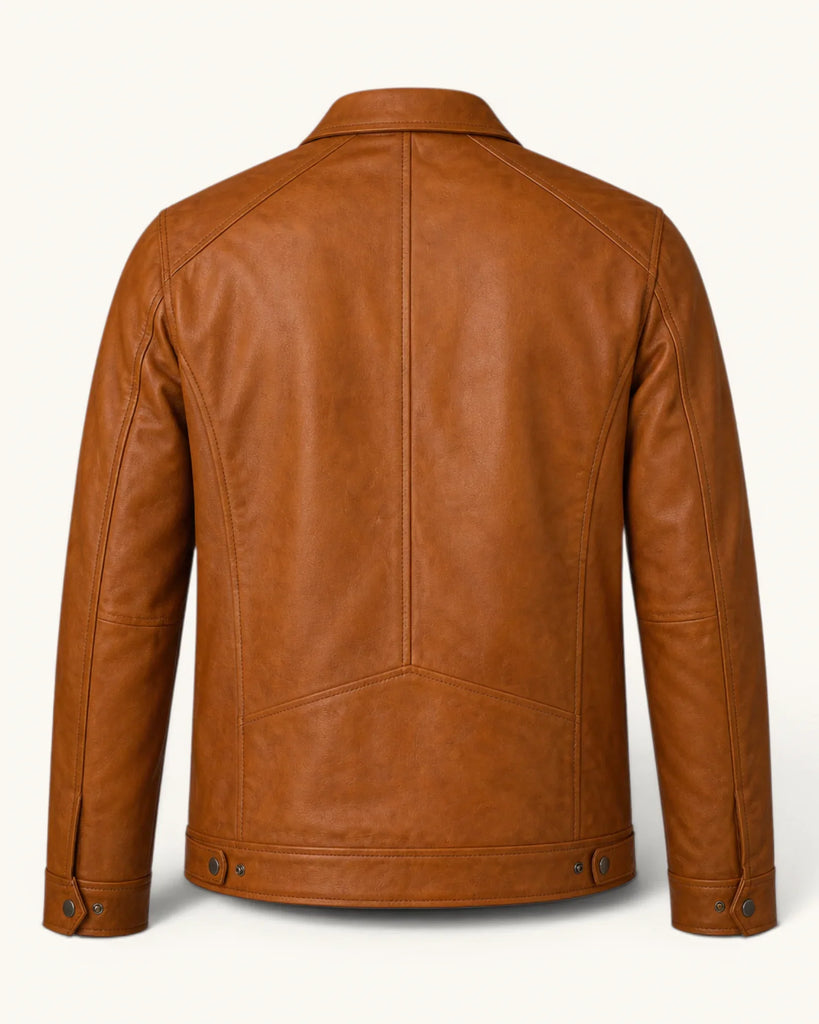 Men's Genuine Leather Jacket (J-0035)