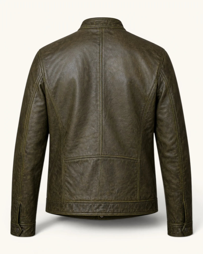Men's Genuine Leather Jacket (J-0034)