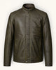 Men's Genuine Leather Jacket (J-0034)