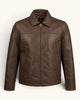 Men's Genuine Leather Jacket (J-0032)