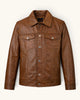 Men's Genuine Leather Jacket (J-0028)