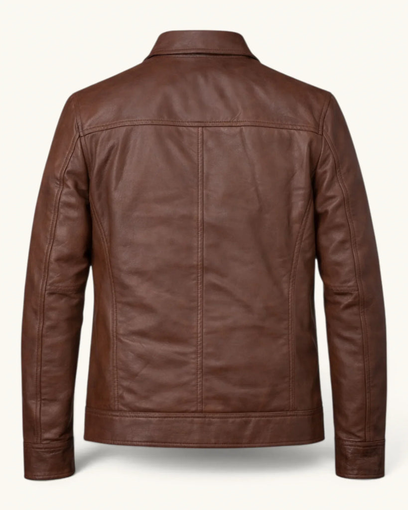Men's Genuine Leather Jacket (J-0026)