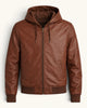 Men's Genuine Leather Jacket (J-0025)