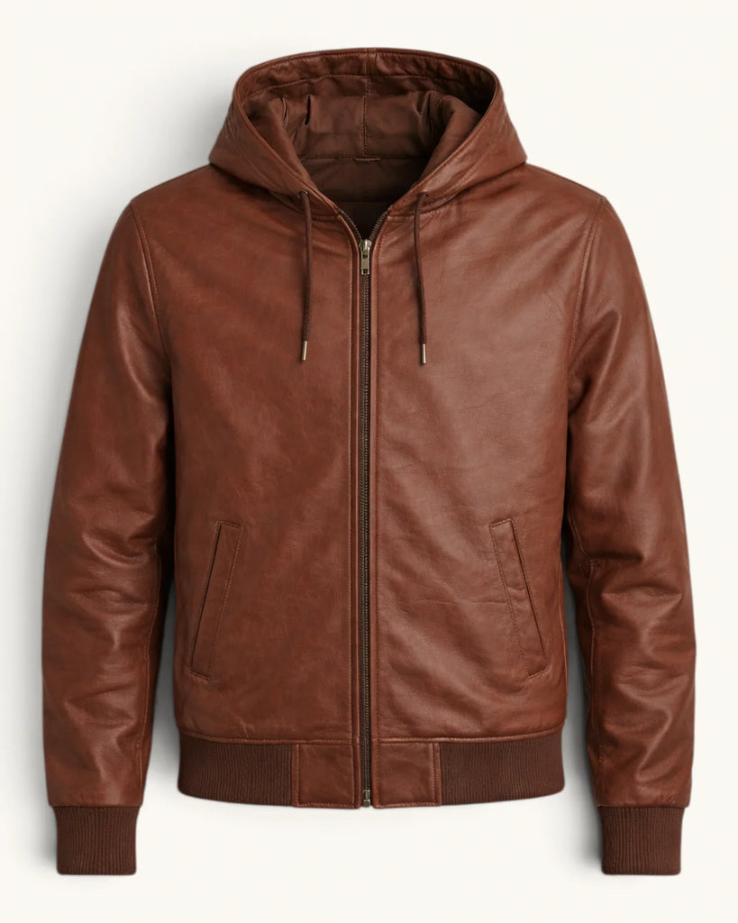 Men's Genuine Leather Jacket (J-0025)