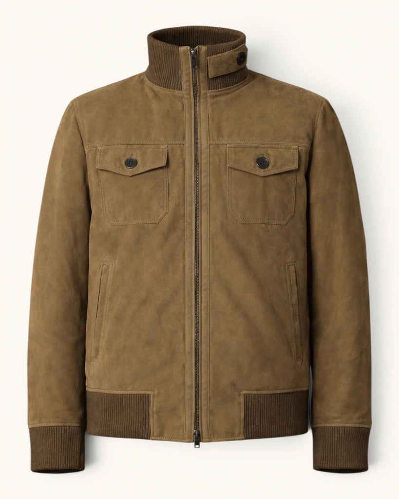 Men's Genuine Leather Jacket (J-0023)