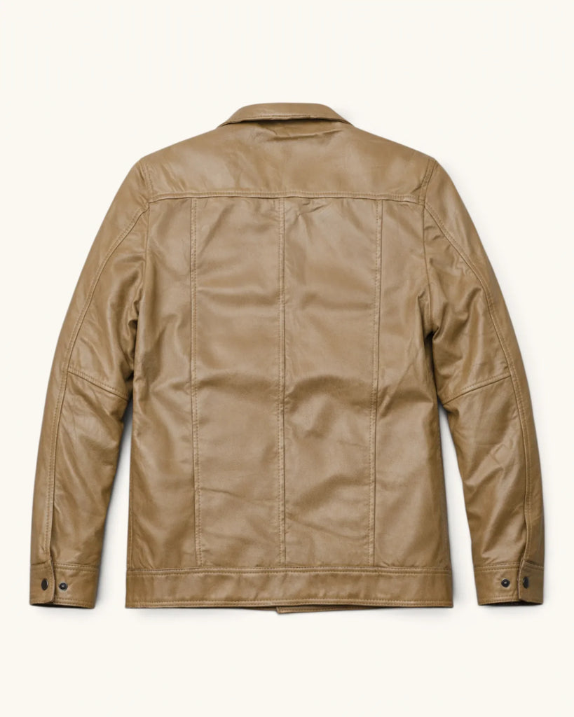 Men's Genuine Leather Jacket (J-0019)