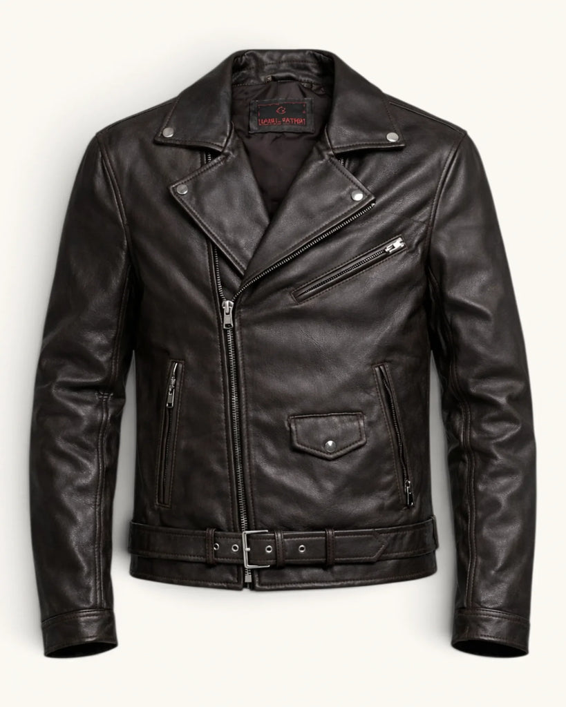 Men's Genuine Leather Jacket (J-0020)