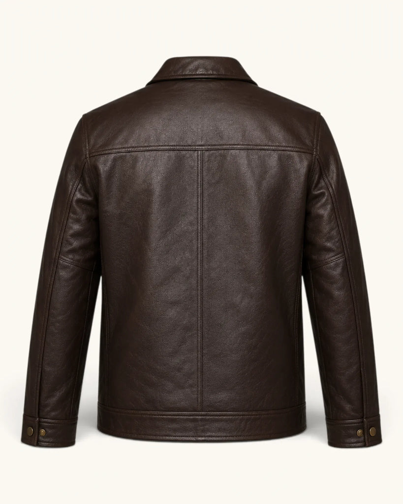 Men's Genuine Leather Jacket (J-0002)