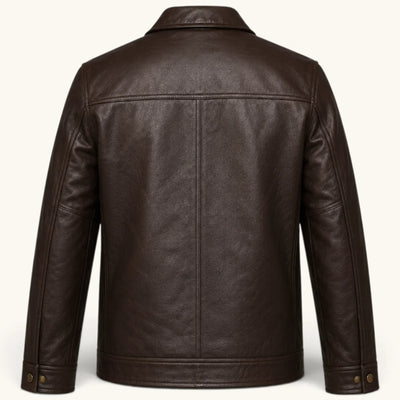 Men's Genuine Leather Jacket (J-0002)
