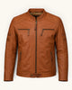 Men's Genuine Leather Jacket (J-0003)