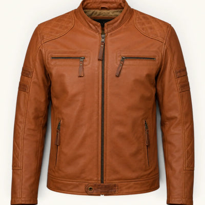 Men's Genuine Leather Jacket (J-0003)