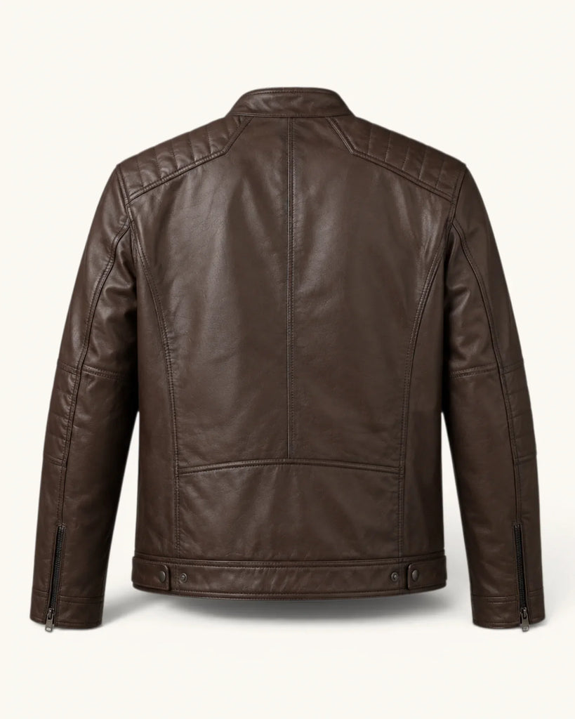 Men's Genuine Leather Jacket (J-0004)