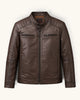 Men's Genuine Leather Jacket (J-0004)