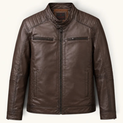 Men's Genuine Leather Jacket (J-0004)