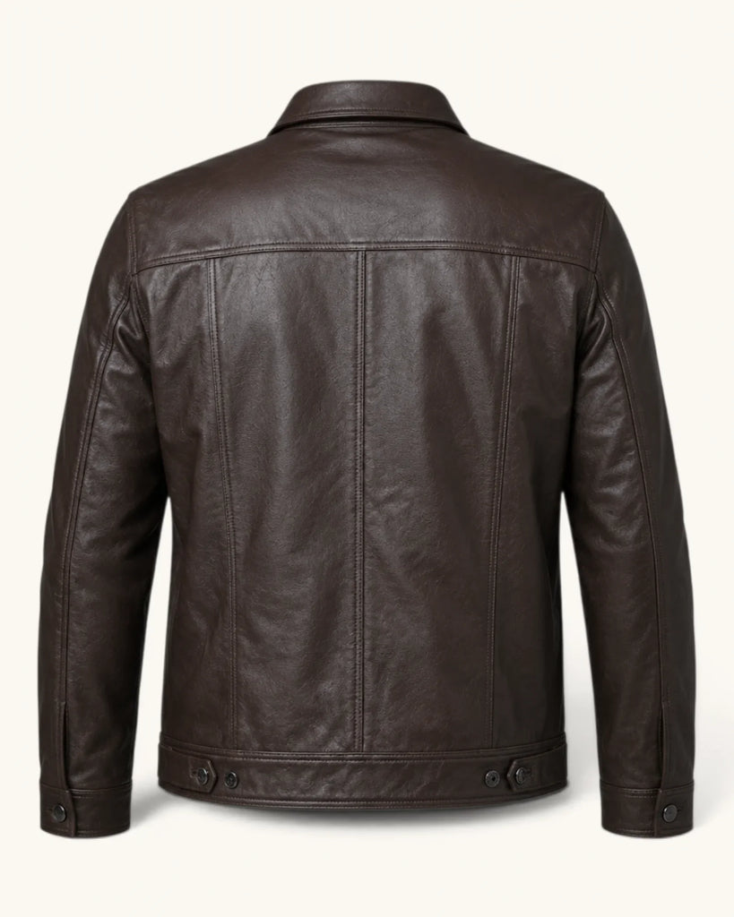 Men's Genuine Leather Jacket (J-0005)