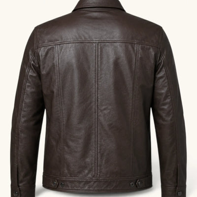 Men's Genuine Leather Jacket (J-0005)