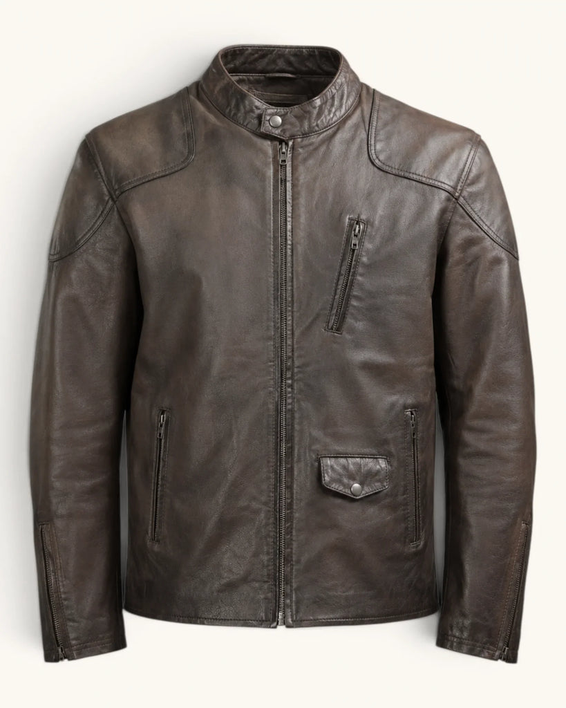 Men's Genuine Leather Jacket (J-0006)