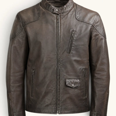 Men's Genuine Leather Jacket (J-0006)