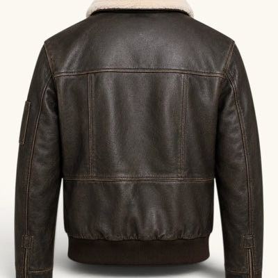Men's Genuine Leather Jacket (J-0007)