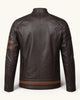 Men's Genuine Leather Jacket (J-0008)