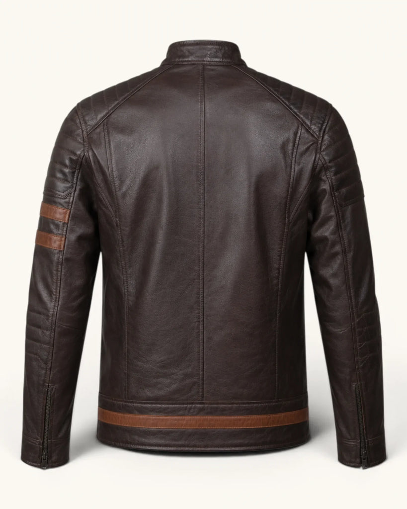 Men's Genuine Leather Jacket (J-0008)