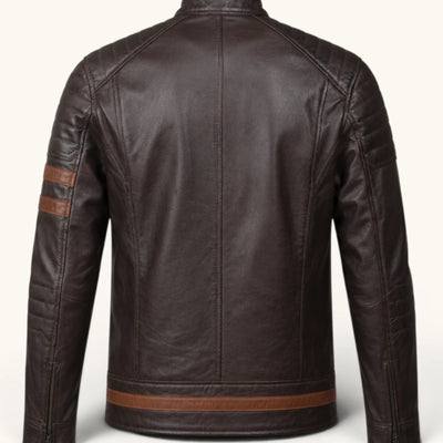 Men's Genuine Leather Jacket (J-0008)