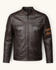 Men's Genuine Leather Jacket (J-0008)