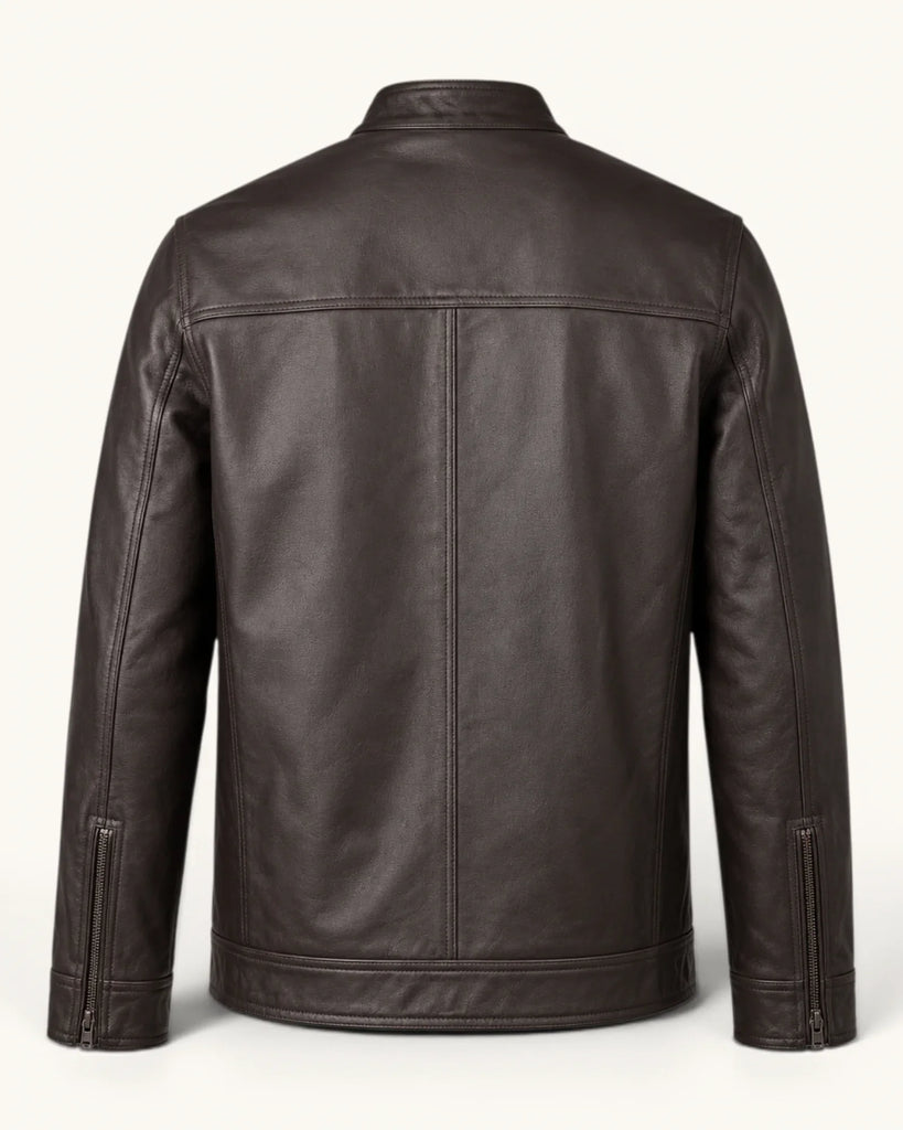 Men's Genuine Leather Jacket (J-0009)